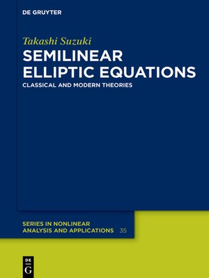 cover image of Semilinear Elliptic Equations